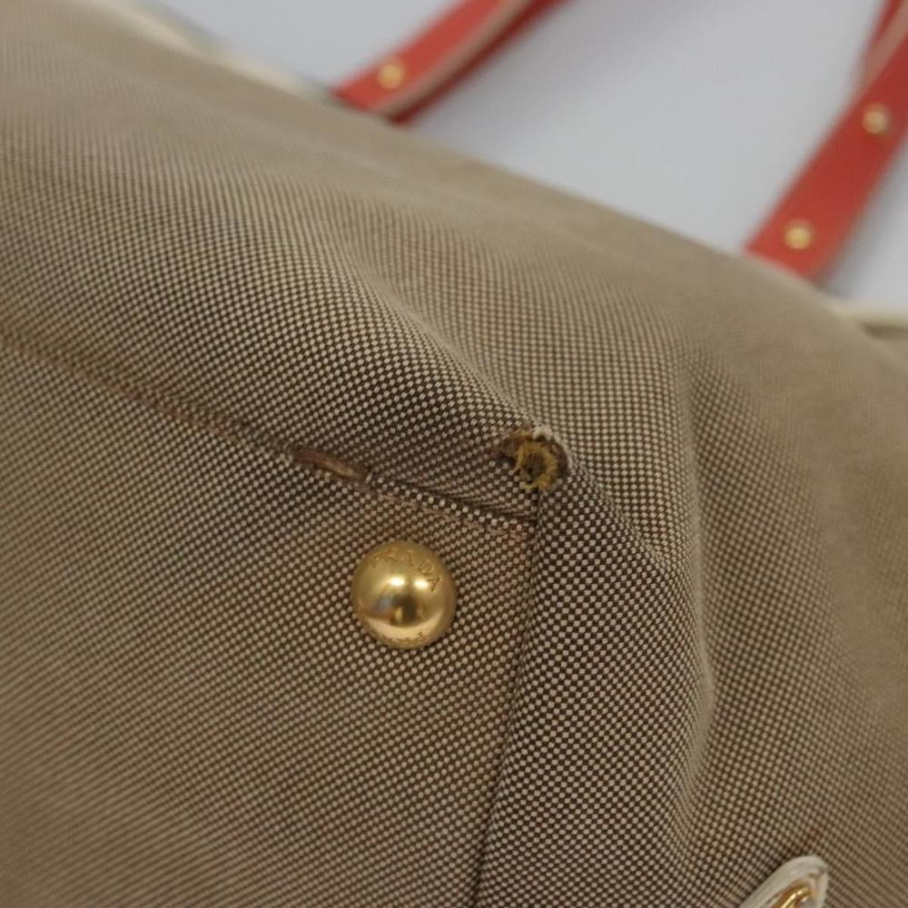PRADA Tote Bag Canvas Beige Auth BD737 - Picture 16 of 16